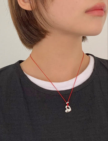 Viewmut Heart Pendant Silver Necklace